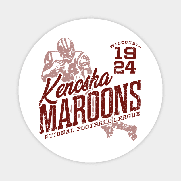 Kenosha Maroons Football Magnet by MindsparkCreative